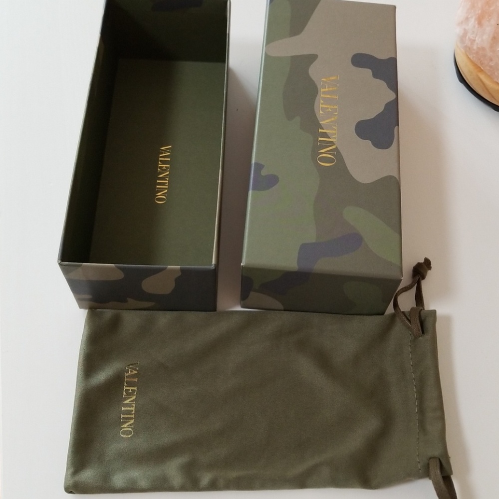 Authentic Valentino box with sunglasses dust bag